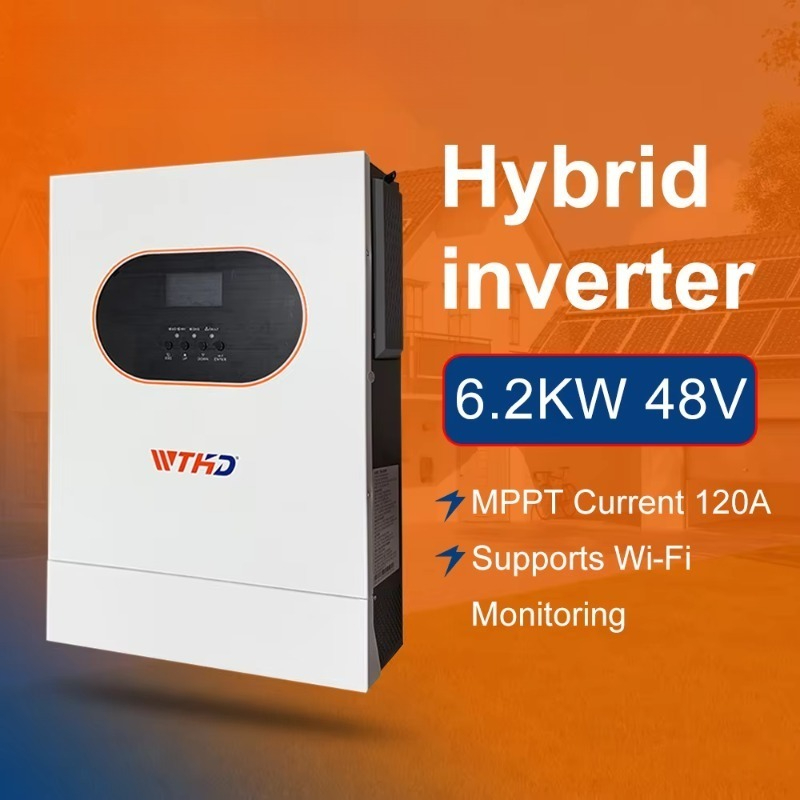 Hybrid Solar Inverter - อินเวอร์เตอร์พลังงานแสงอาทิตย์แบบไฮบริด 6.2 กิโลวัตต์ เฟสเดียว สำหรับระบบออฟกริด 48