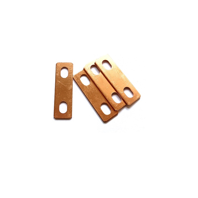 Bus Bar Copper - 4Pcs แบตเตอรี่รถบัสทองแดง Connector 30มม.Central Pitch สายคล้อง