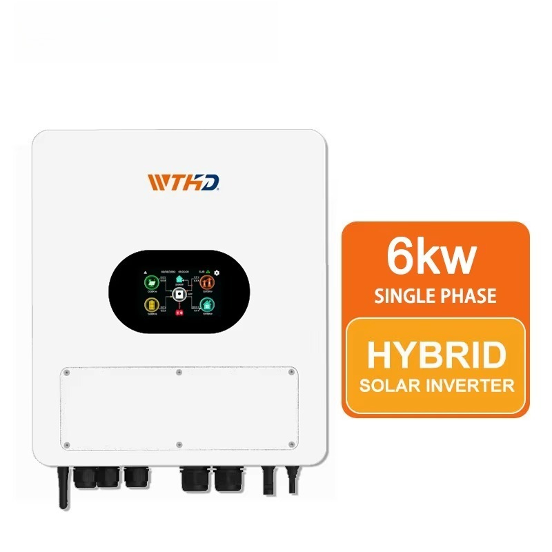 Hybrid Solar Inverter - อินเวอร์เตอร์พลังงานแสงอาทิตย์แบบไฮบริดเฟสเดียว IP65 6KW 220VAC MPPT WiFi