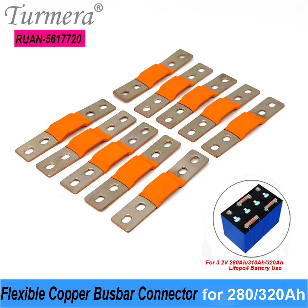 Bus Bar Copper - Turmera 12V Lifepo4 แบตเตอรี่ทองแดงแบบยืดหยุ่น Busbar เชื่อมต่อรู