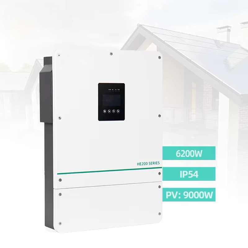 Hybrid Solar Inverter - อินเวอร์เตอร์ไฮบริดพลังงานแสงอาทิตย์แบบคลื่นไซน์บริสุทธิ์คู่/เดี่ยว 6.2 กิโลวัตต์ คุณภาพสูง ราคาแข่งขัน มาตรฐาน