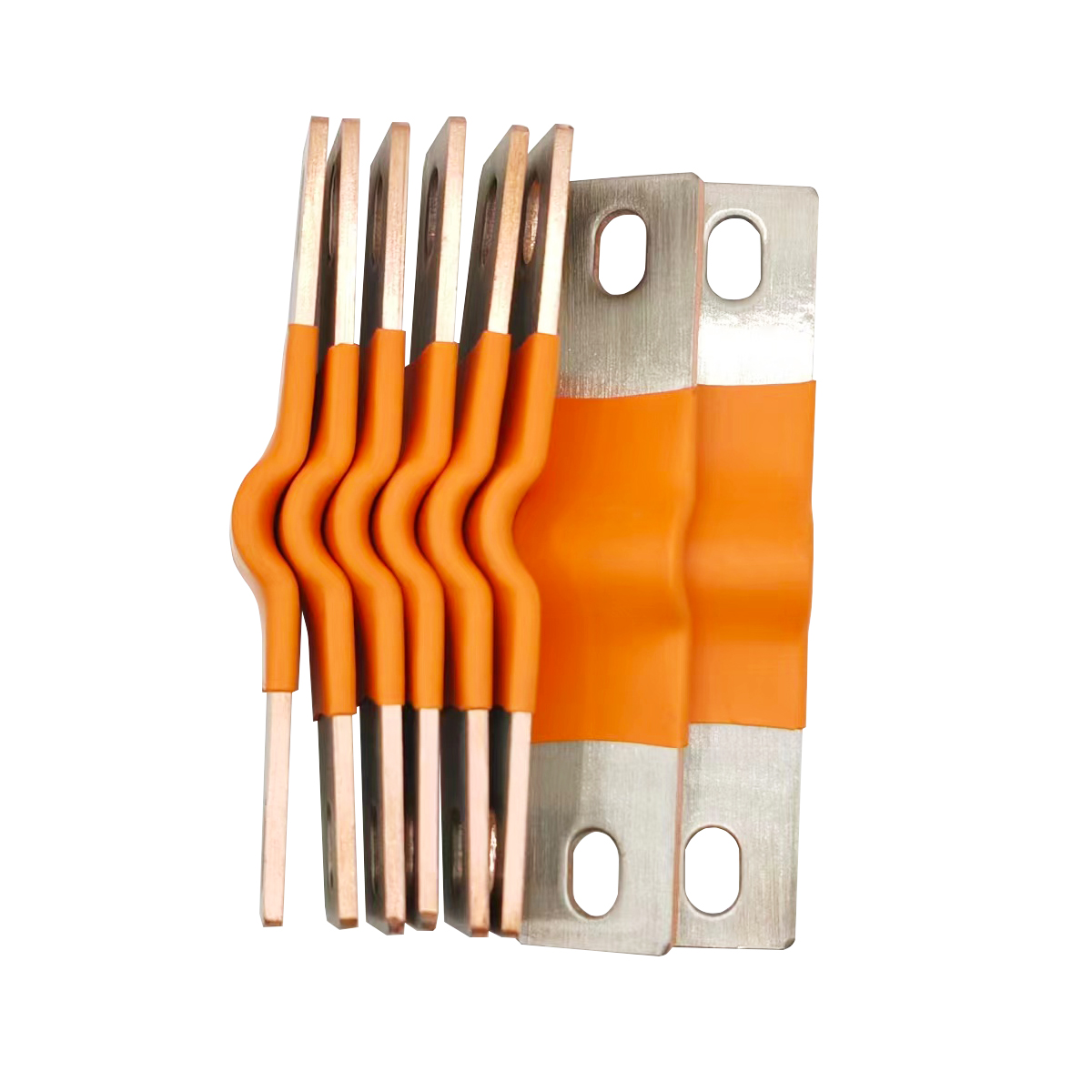 Bus Bar Copper - แถบเชื่อมต่อแบตเตอรี่ลิเธียม Lifepo4แบบยืดหยุ่น300A 72มม. มีคลิปสายรัดแบตเตอรี่ลิเธียมทองแดงบริสุทธิ์สำหรับ LFP 280K