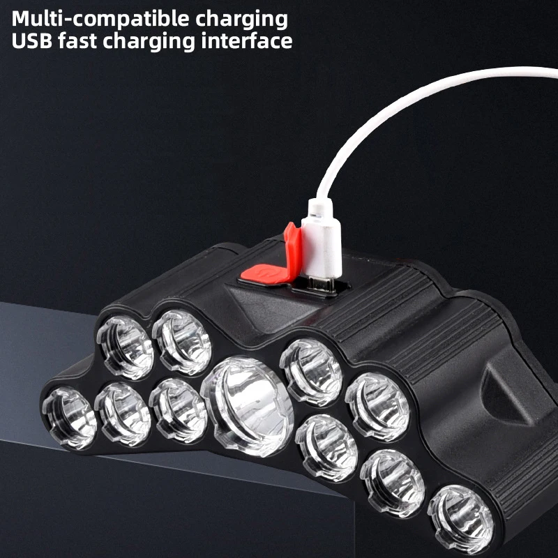 11 LED ไฟหน้าแบบแรงสูงโคมไฟหัว - Renewable Energy Battery บทวิจารณ์และราคา