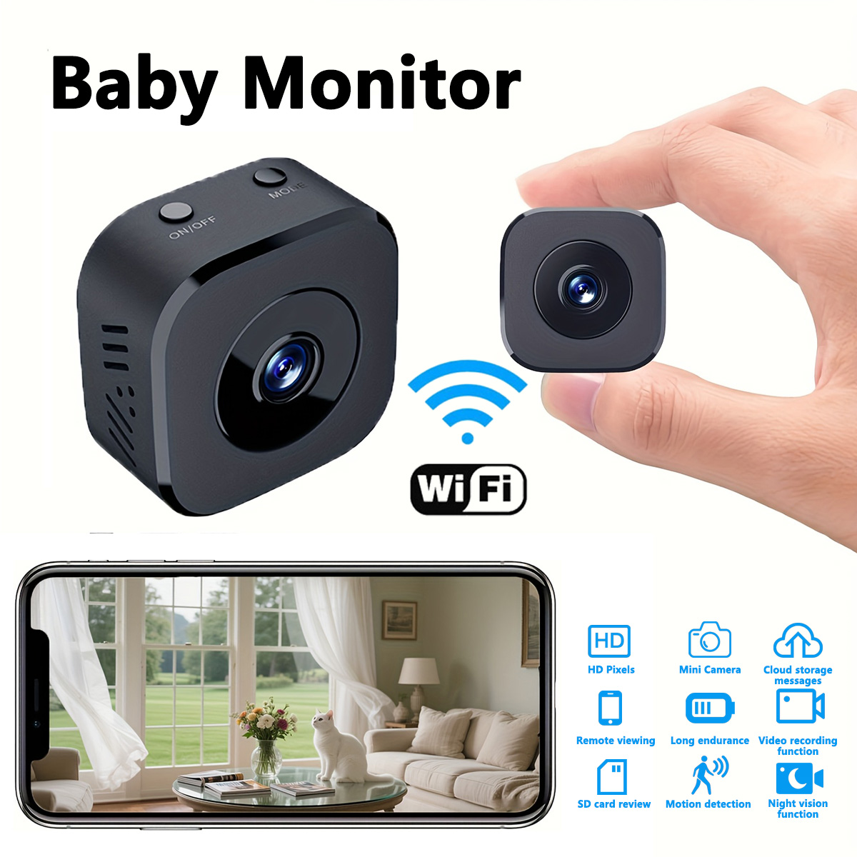 1080P HD Mini WiFi กล้องความปล - Renewable Energy Battery บทวิจารณ์และราคา